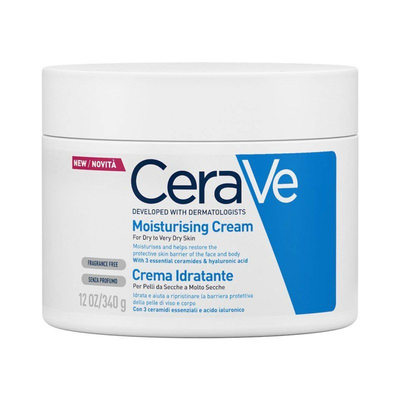 Cerave moisturizing cream for dry to very dry skin 340gr, , medium