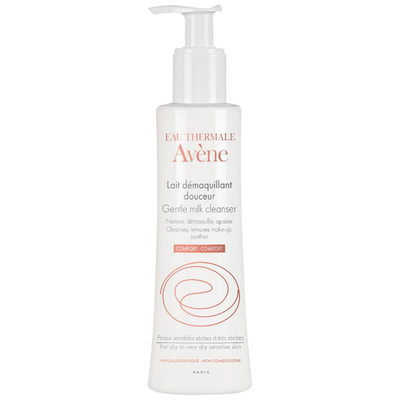 Avene Gentle milk cleanser, cleanses- removes make up- soothes for dry/ very dry skin 200ml
