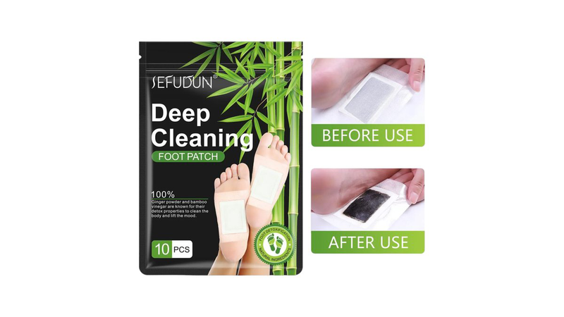 Sefudun επιθέματα detox foot pads για αποτοξίνωση 10τμχ, , medium-null