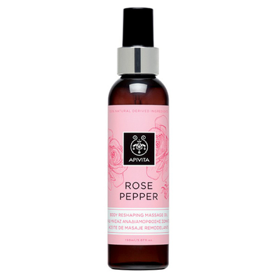 Apivita rose pepper body oil x 150ml