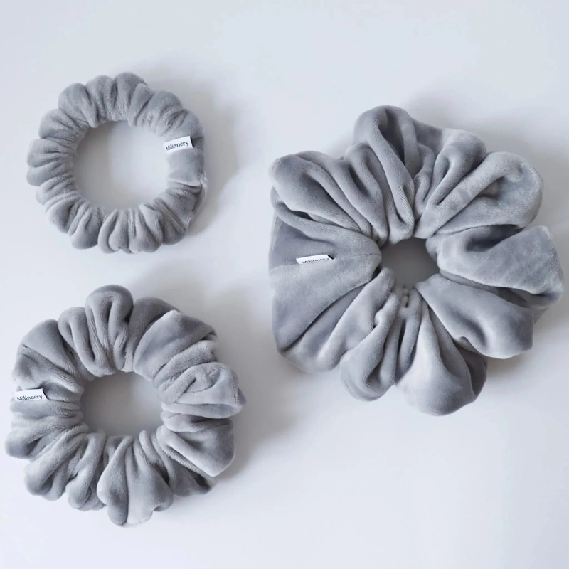 Gray moonlight xxs scrunchie, , medium-null