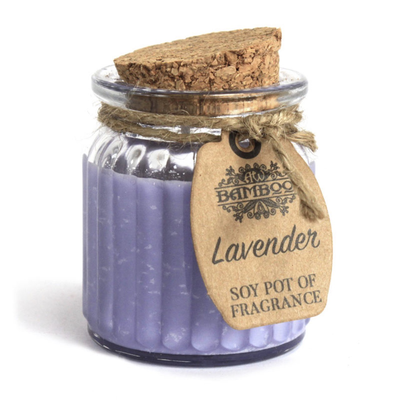 Fragrance candle - lavender soy pot, , medium
