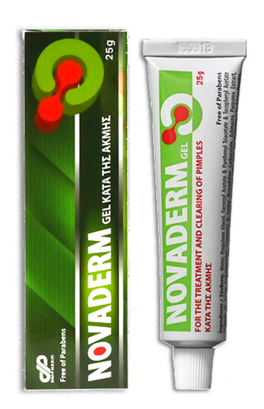 Novaderm gel for the clearing and treatment of pimples x 25g, , medium image number null