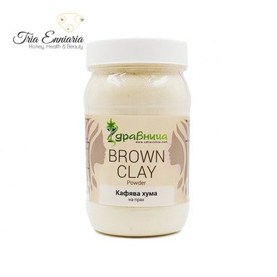 Natural brown clay, powder, 380 g, zdravnitsa