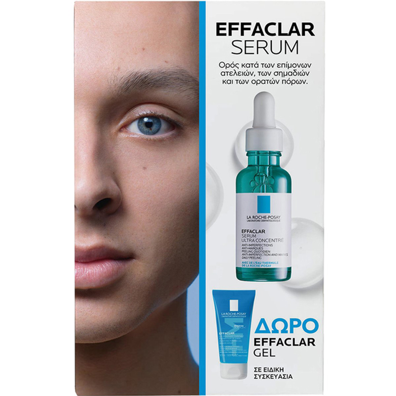 La roche posay promo effaclar serum anti-persistent blemishes 30ml & effaclar cleansing gel 50ml, , medium-null