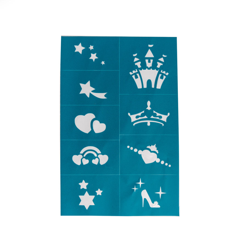 Oh flossy reusable adhesive makeup stencils for face painting, , medium-null