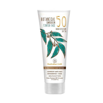 Australian gold botanical SPF50 tinted rich to deep skin tones x 89ml, , medium