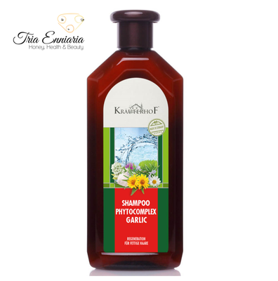 Shampoo with garlic and phytocomplex (for oily hair) 500 ml, krauterhof
