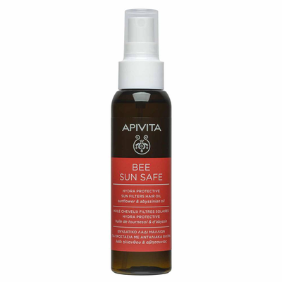 Apivita bee sun safe hydra protective sun filters hair oil x 100ml