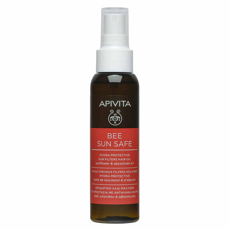 Apivita bee sun safe hydra protective sun filters hair oil x 100ml-null