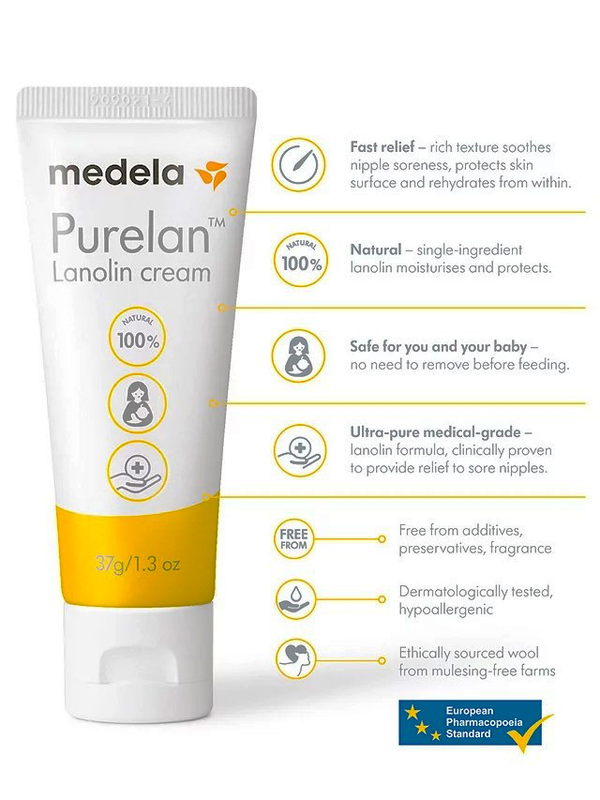 Medela purelan 100% lanolin cream x 37g-null