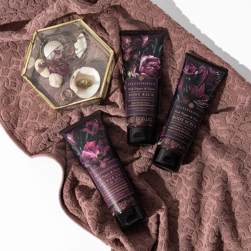 Spa experience pink pepper & violet body balm, , medium-null