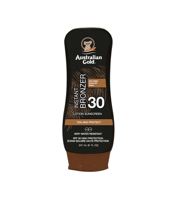 Australian gold instant bronzer SPF30 lotion x 237ml