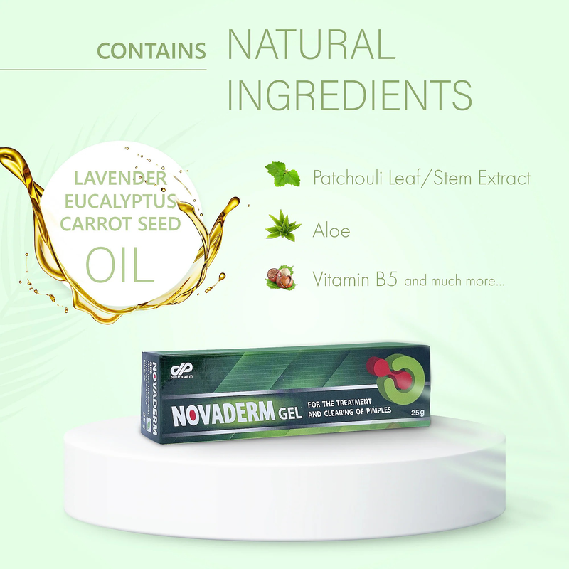 Novaderm gel for the clearing and treatment of pimples x 25g, , medium image number null