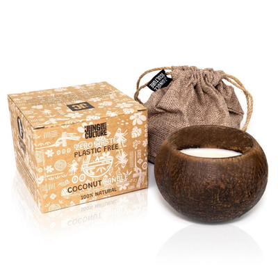 Coconut shell soy wax candle- citrus lime