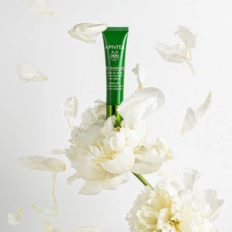 Apivita bee radiant eye cream with peony & propolis x 15ml-null