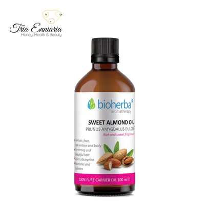 Sweet almond, base oil, 100 ml, bioherba