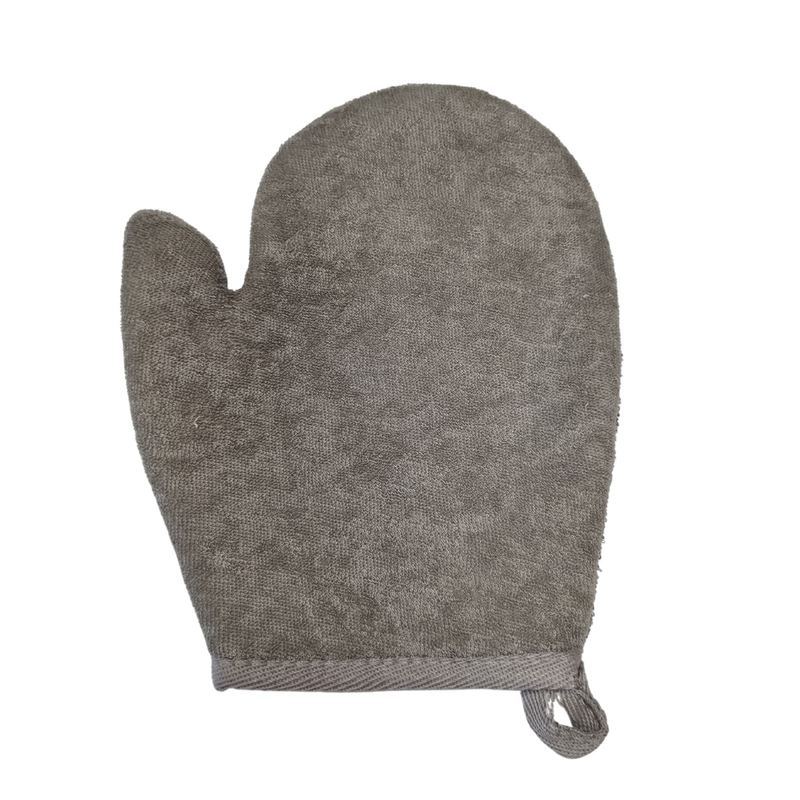 Product image: Bath glove charcoal bamboo & linen, , medium-null