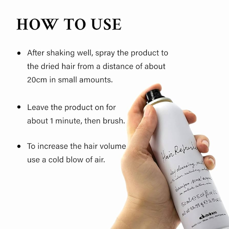 Davines hair refresher refreshing dry shampoo 150ml, , medium-null