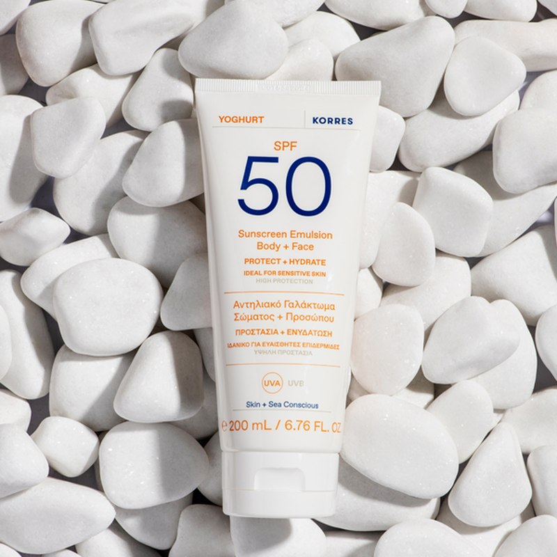 Korres yoghurt sunscreen body & face SPF50 200ml-null
