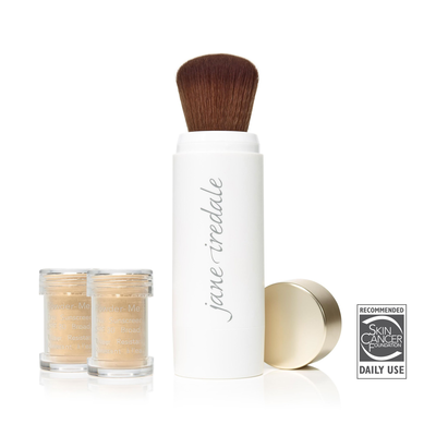 Powder-me SPF® 30 dry sunscreen - brush tanned + 2 refills
