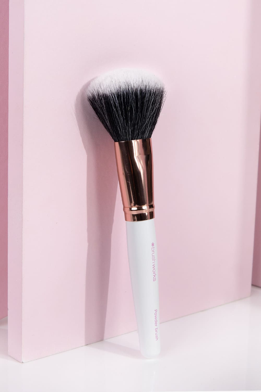 Product image: White & gold powder brush, , medium-null