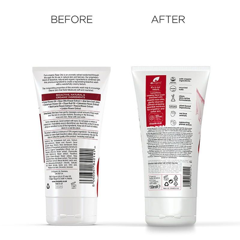 Dr organic aloe vera soothing face wash 150ml-null