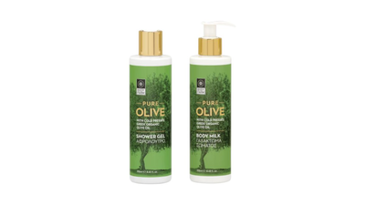 Body farm pure olive duo shower gel 250ml & body milk 250ml, , medium