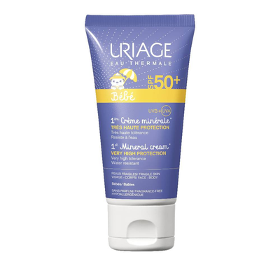 Uriage bebe 1st mineral cream SPF50+, for face and body 50ml