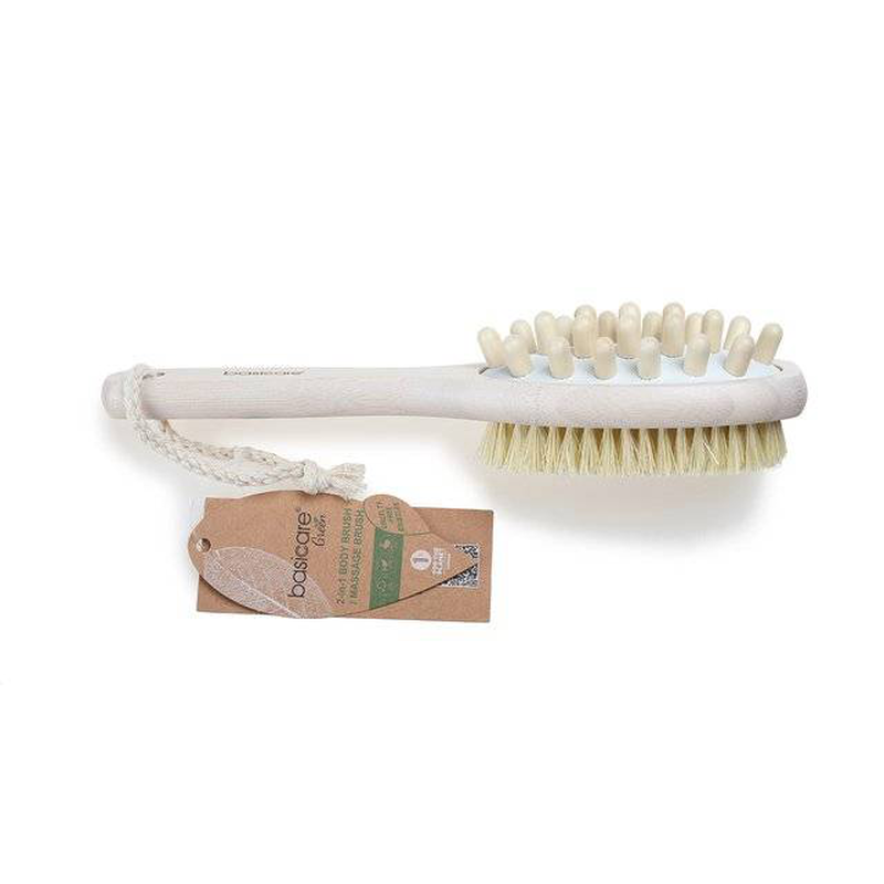 Basicarebamboo double sided body massage brush 2805-null
