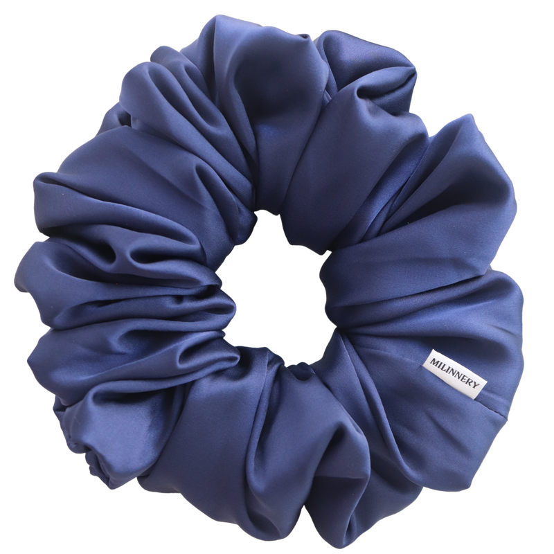 Moonlight glow satin scrunchie-null