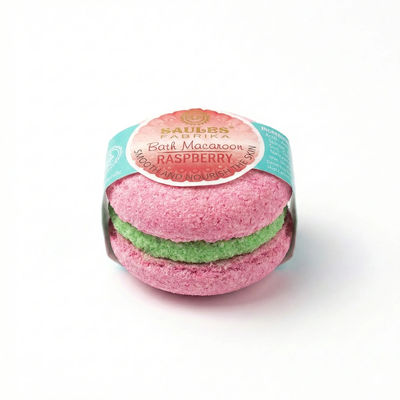 Bath macaron raspberry, , medium
