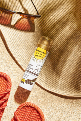 Sunscreen spray lotion SPF 20 uva + uvb, , medium