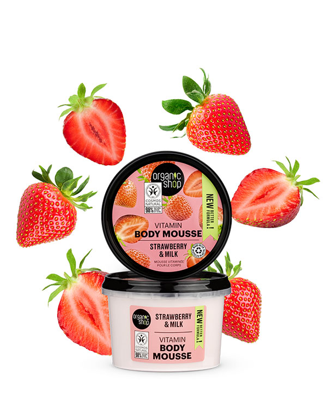 Product image: Body mousse strawberry & milk vitamin, , medium-null