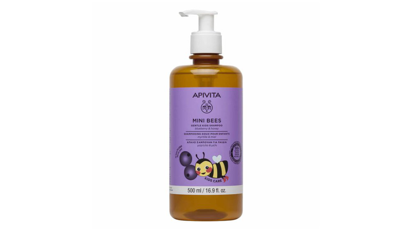 Apivita mini bees Gentle kids shampoo with blueberry & honey, 500ml-null