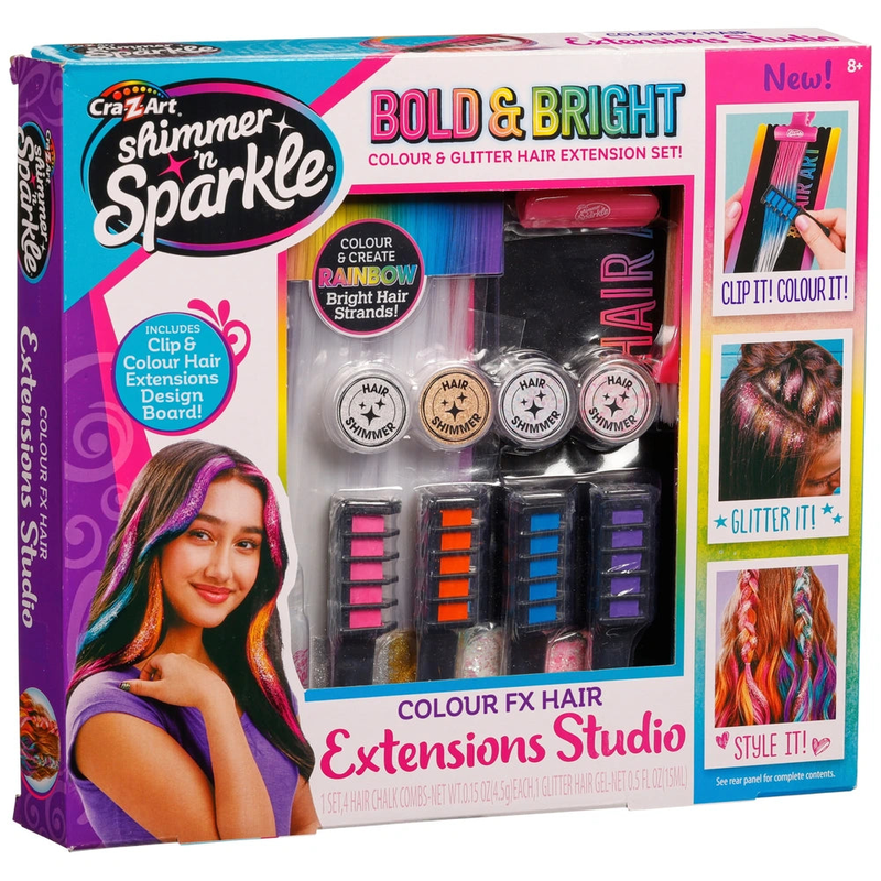 Shimmer n' sparkle colour fx hair extension studio image number null