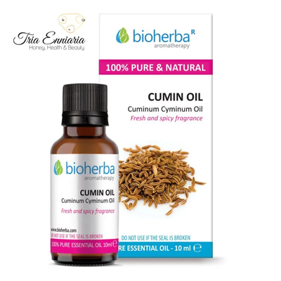 Cumin, pure essential oil, 10 ml, bioherba