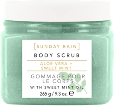 Sunday rain aloe & sweet mint body scrub x 265g
