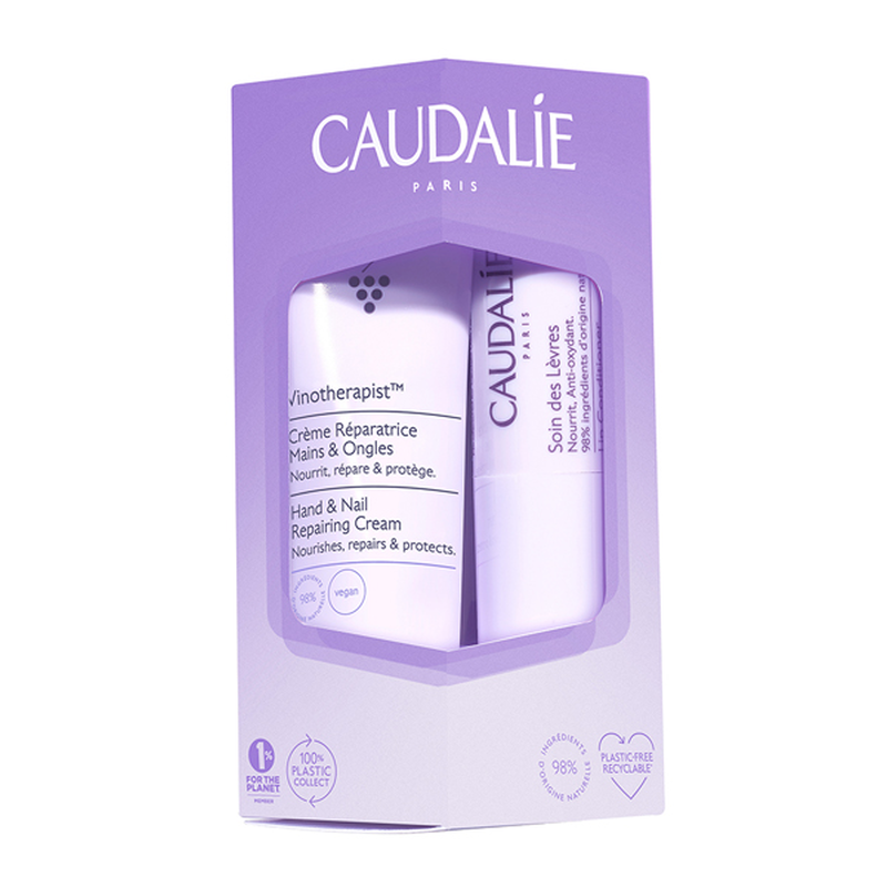 Caudalie set &mu;&epsilon; vinotherapist hand & nail repairing cream 30 ml & lip conditioner 4.5 gr-null