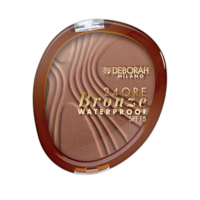 Deborah 24ore bronze waterproof SPF15 powder, , medium