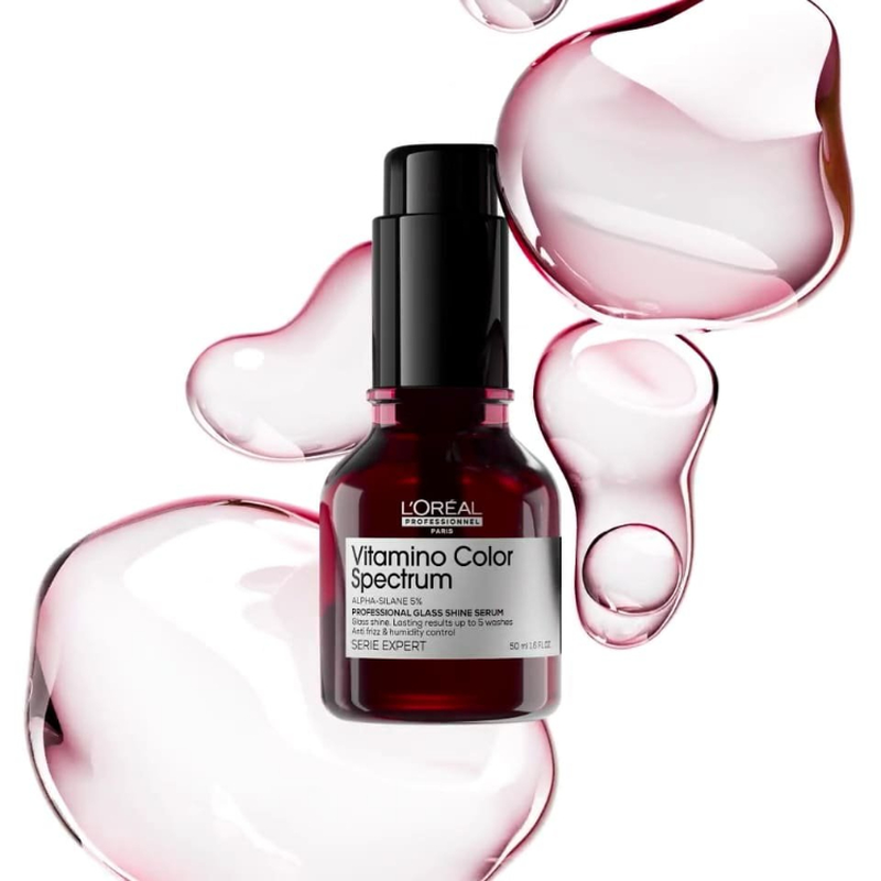 Vitamino color spectrum glass shine serum για όλους τους τύπους βαμμένων μαλλιών, , medium image number null