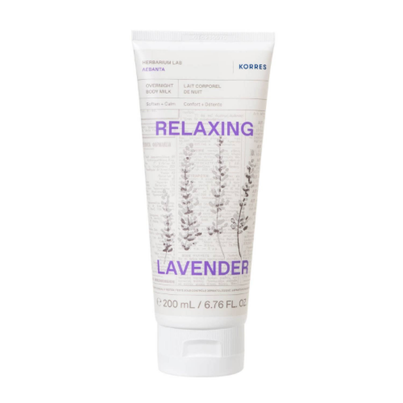 Korres overnight body milk relaxing lavender, , medium-null