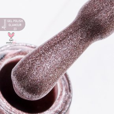 Gel polish glamour 23 (№164_glitter) 15ml., , medium