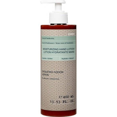 Korres aloe & panthenol moisturising hand lotion 400ml