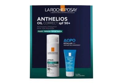 La roche posay promo anthelios oil correct SPF50+, 50ml & effaclar gel 50ml, , medium