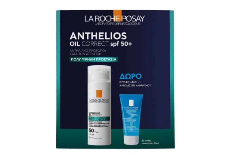 Product image: La roche posay promo anthelios oil correct SPF50+, 50ml & effaclar gel 50ml, , medium-null