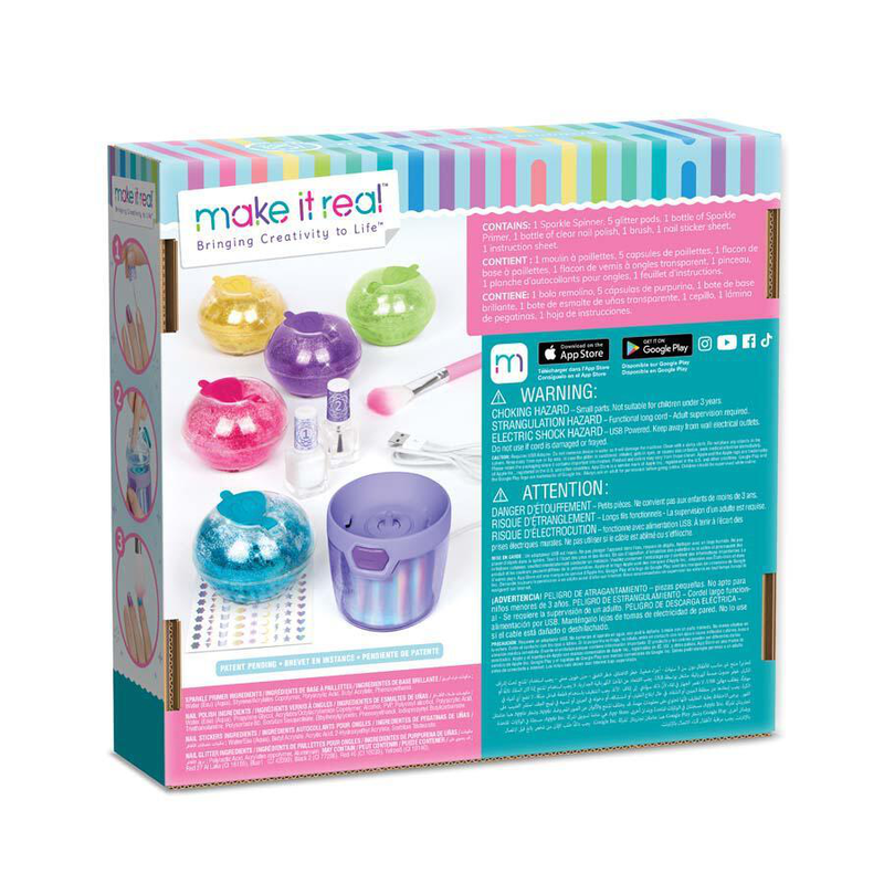 Make it real party nails glitter design set, , medium image number null