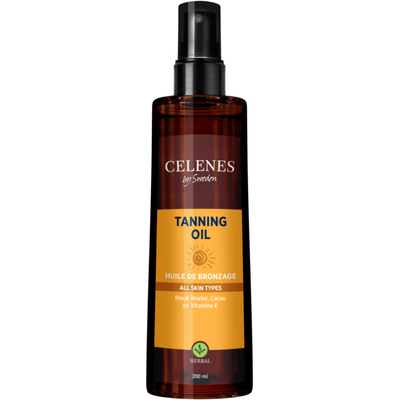 Celenes tanning oil all skin types 200ml, , medium