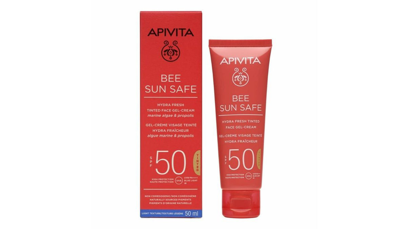 Product image: Apivita sunface hydra fresh cream-gel tinted SPF50 50ml, , medium-null
