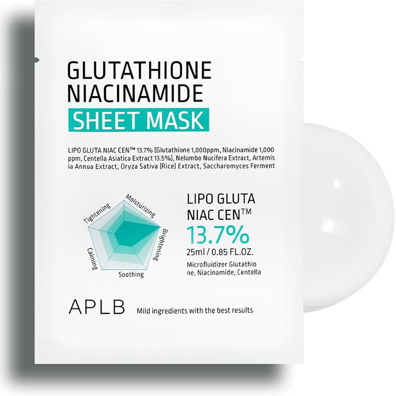 Aplb glutathione niacinamide sheet mask 20 ml-null
